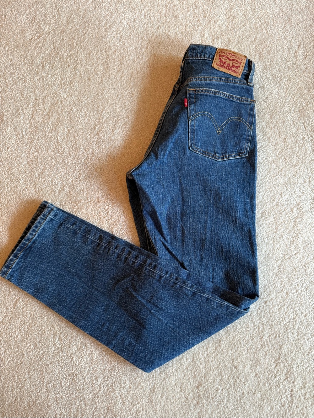 Levi's 501 R Tab Original Classic Medium Blue Denim Straight Leg Jeans 26W 30L